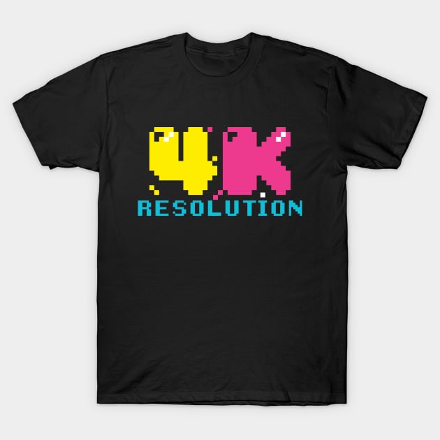 4K Resolution T-Shirt by Dellan